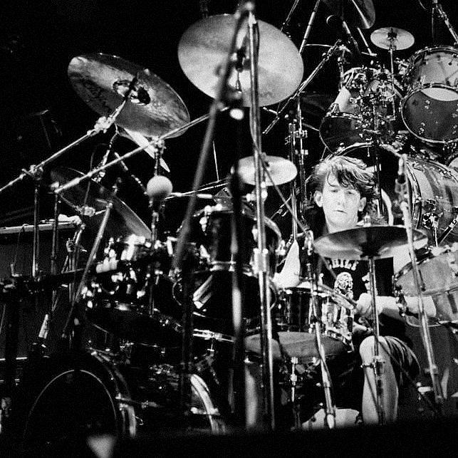 Matt Boudreau, 19, drumming for The Sextants at the Fillmore.