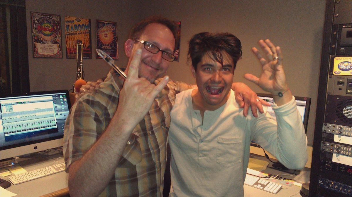 Matt Boudreau and Matt Vasquez of Delta Spirit in the KFOG studio.