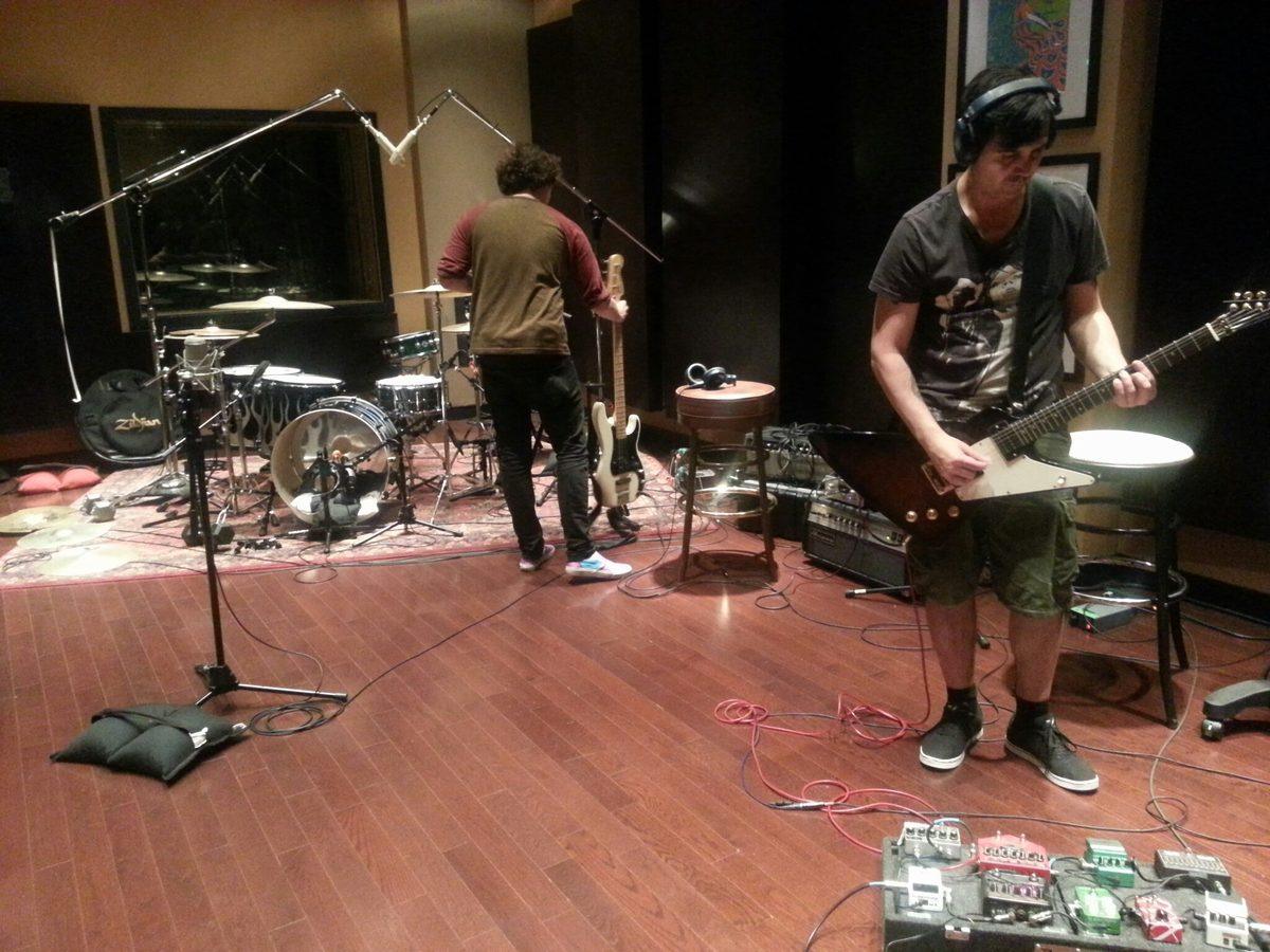 New Diplomat tracking in the live room at Studio Trilogy.