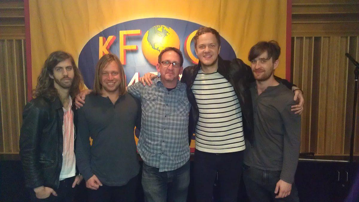 Matt Boudreau with Imagine Dragons at KFOG.