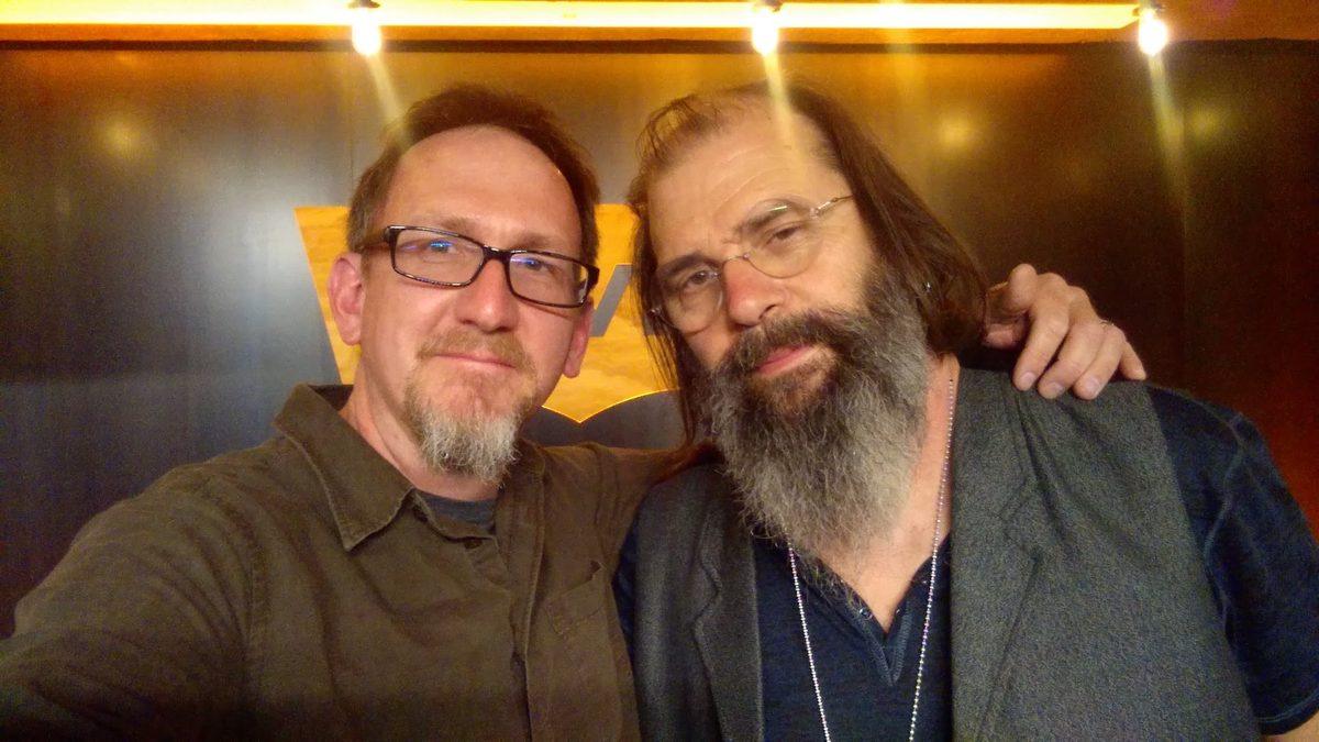 Matt Boudreau with Steve Earle at KFOG.