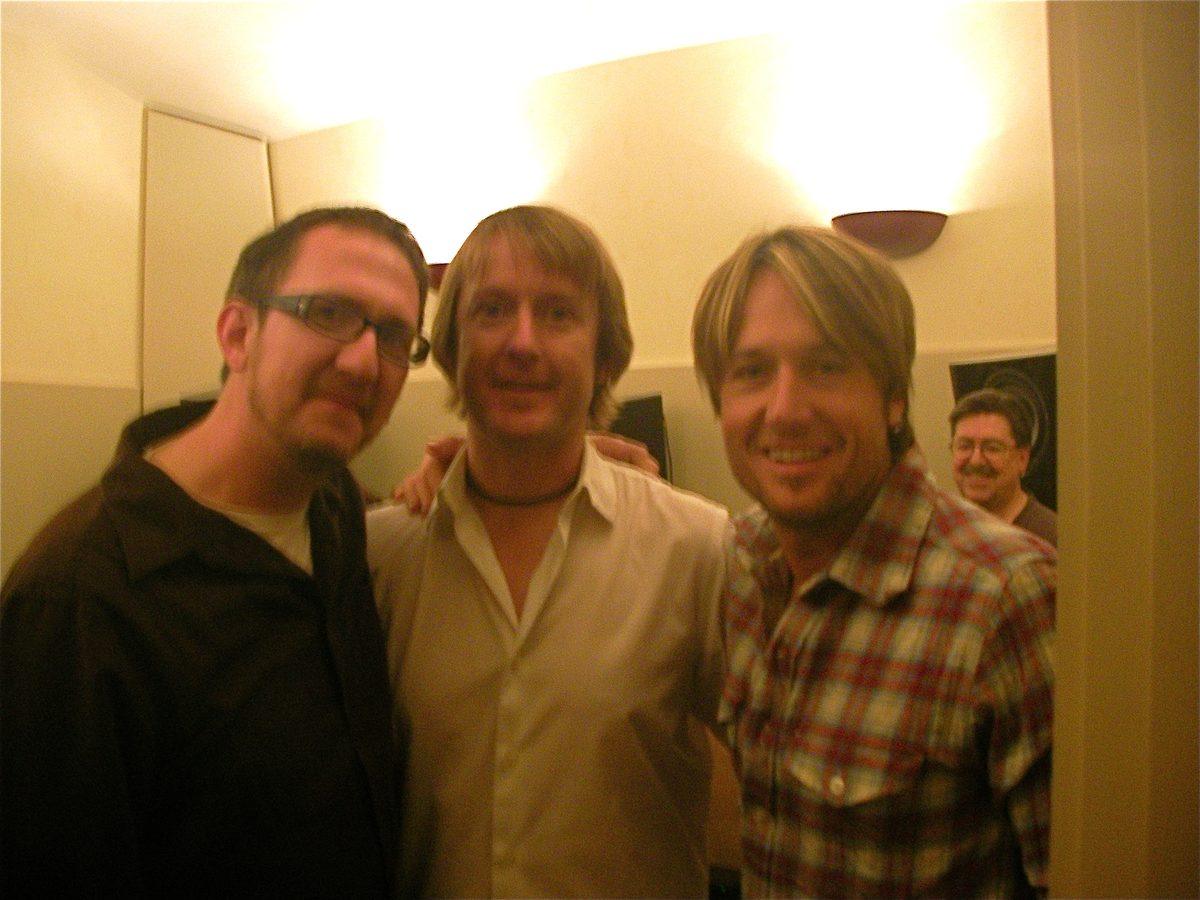 Matt Boudreau, Michael Romanowski and Keith Urban.
